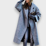 Fioren – Długi płaszcz w stylu oversize