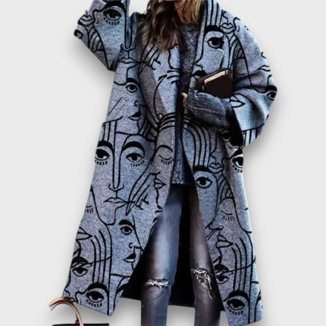 Fioren – Długi płaszcz w stylu oversize
