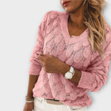 Noemier - Sweter z dekoltem w serek